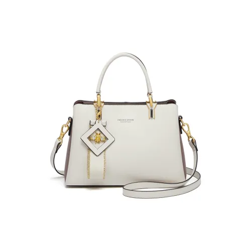 CNOLES Cow Leather Crossbody Bag, Handbag Tubas Women's Milk Coffee