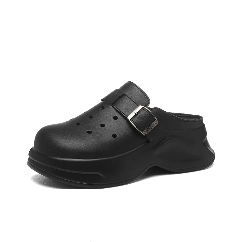 Golden Silk Rabbit Clogs Women's-0