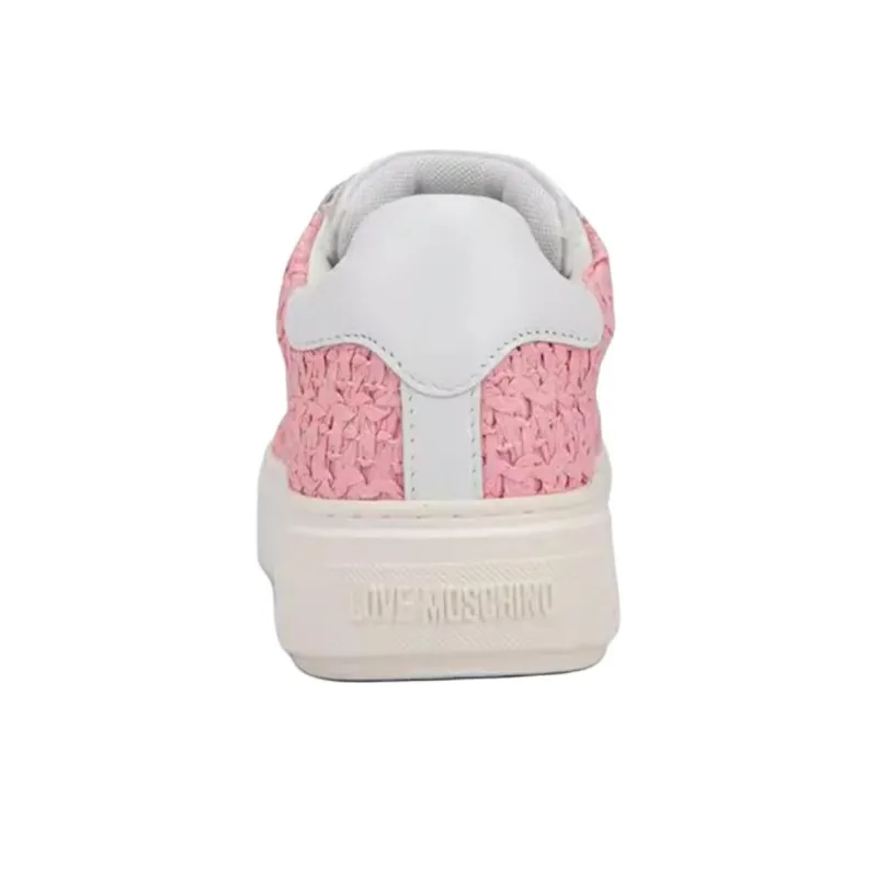 LOVE MOSCHINO Low Top Skateboard Shoes Women's Pink-2