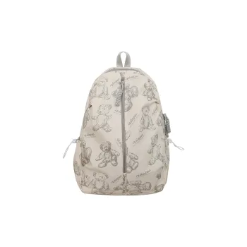 Parker Bear Nylon Backpack Unisex Multicolor