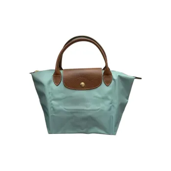 LONGCHAMP Le Pliage Nylon Dumpling Bag Handbag Trumpets Women's Celadon