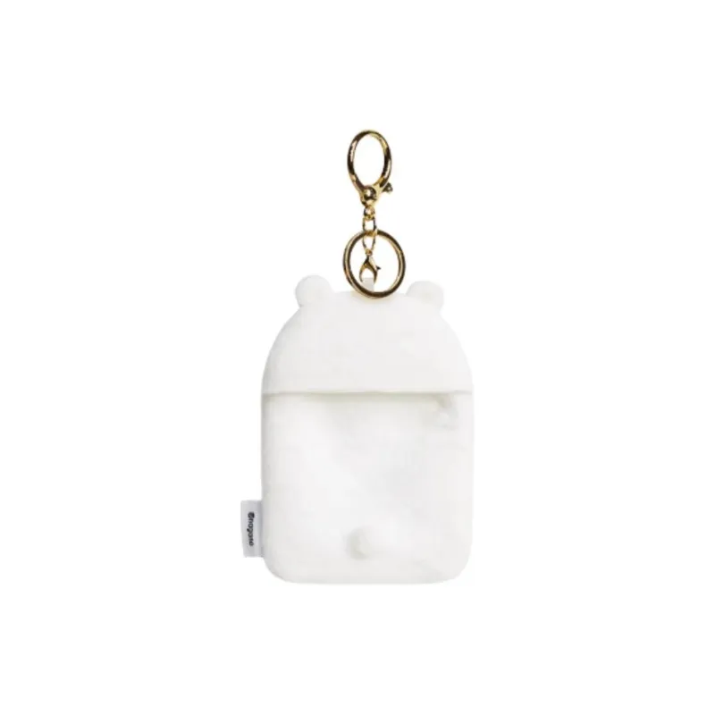 MINISO Plush Card Holder Women's White-1