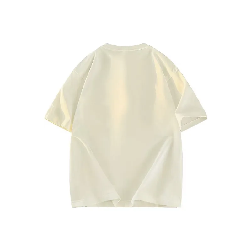 A02 T Shirts Unisex Light Beige Apricot-1