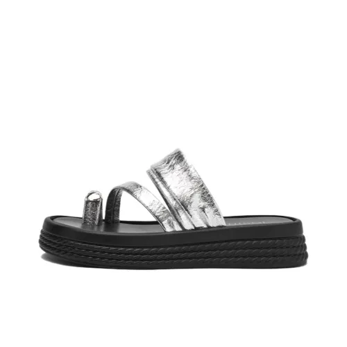 JOSINY Cushioning Slip Resistant Abrasion Resistant Slide Slippers Women's