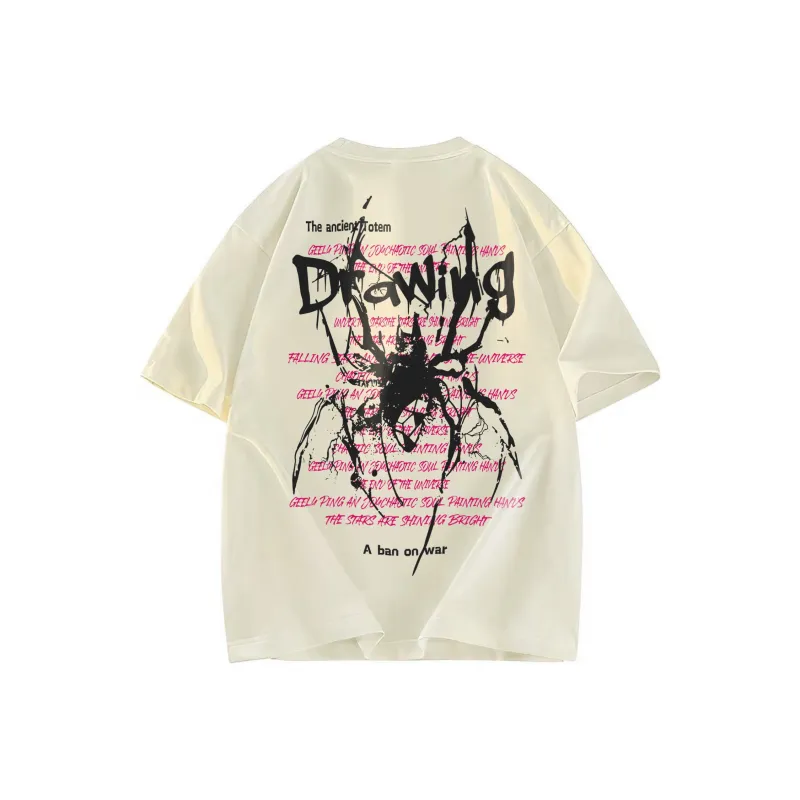 A02 T-Shirts Unisex Light Beige Apricot-1
