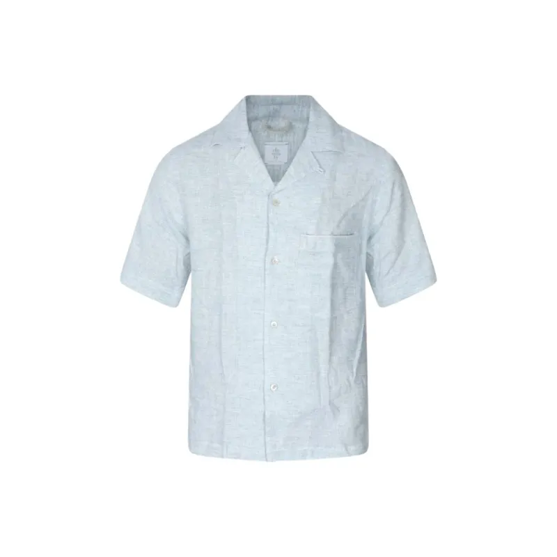 ELEVENTY FIRSTCLASS MADE IN ITALY Shirt Men's Blue White-0
