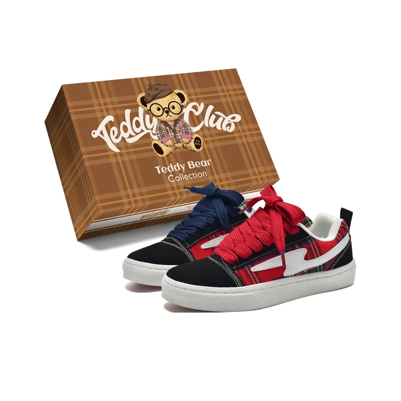 Teddy Bear Collection Slip Resistant, Abrasion Resistant, Lightweight Low Top Skateboard Shoes Unisex-17
