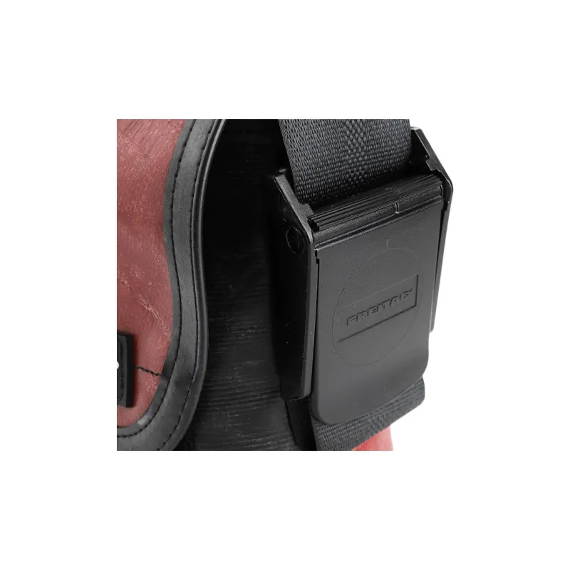 FREITAG Polyester Messenger Bag, Crossbody Bag, Shoulder Bag Unisex Black & Red-10