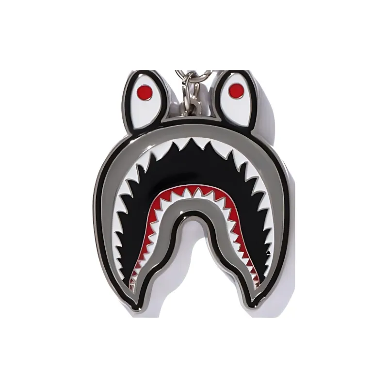 A BATHING APE Zinc Alloy Epoxy Resin Charm Bag Accessory Medium Size Men's Black-2