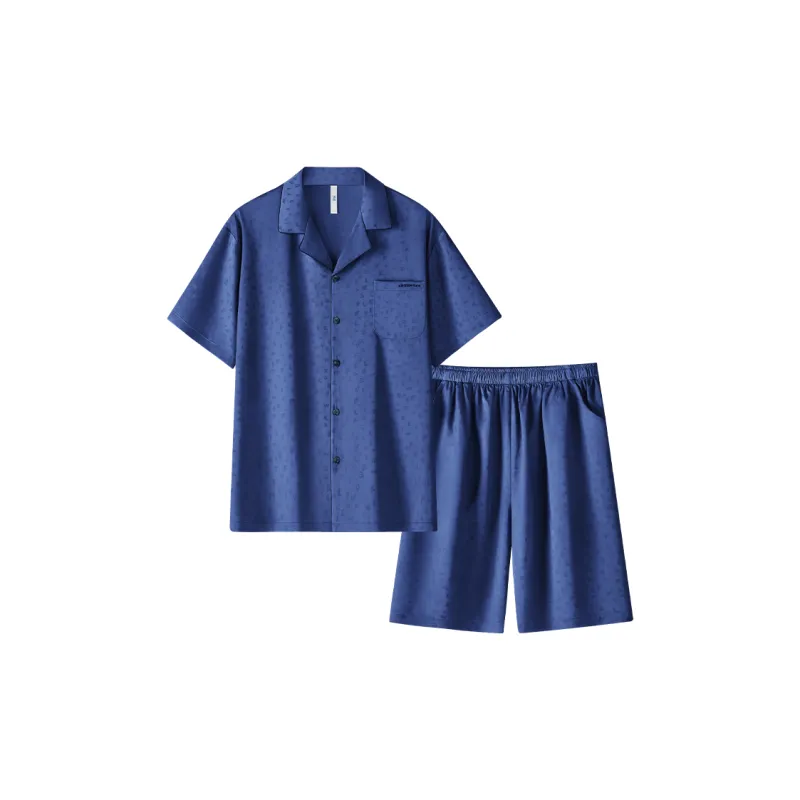 HLA Pajama Set Men's Solid Color-0