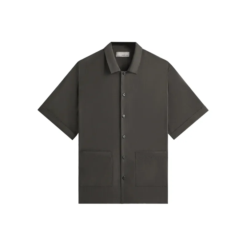 KITH & Kin Silk Habotai Short Sleeve Reade Shirt-0