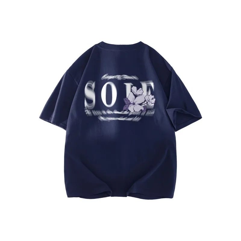 SOIE T Shirts Unisex Navy Blue-0
