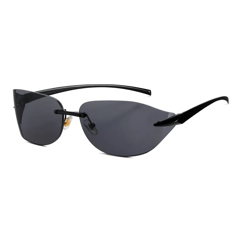 ENFANTIN Titanium Alloy Irregular Shape Sunglasses Unisex-0