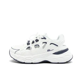 Warrior Slip Resistant Odor Resistant River Trekking Shoes Women's White Dark Blue