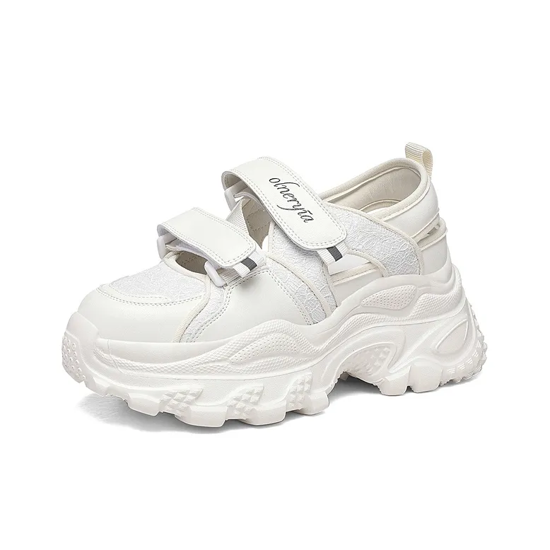 Golden Silk Rabbit Low Top Chunky Sneakers Women's-0