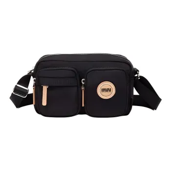 SEPTWOLVES Fabric Crossbody Bag, Shoulder Bag Trumpets Women's Black