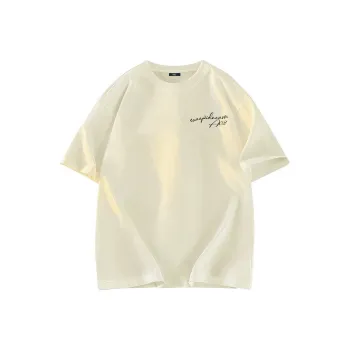 A02 T-Shirts Unisex Light Beige Apricot