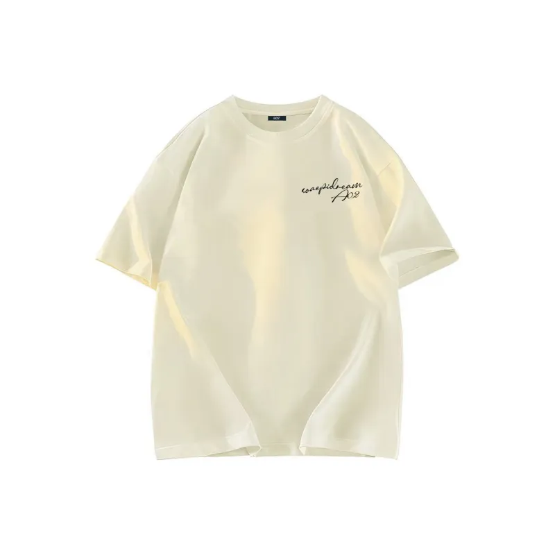A02 T-Shirts Unisex Light Beige Apricot-0
