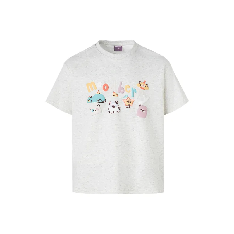 MOOD BERRY Drop Shoulder Sleeve T Shirt Women's-5