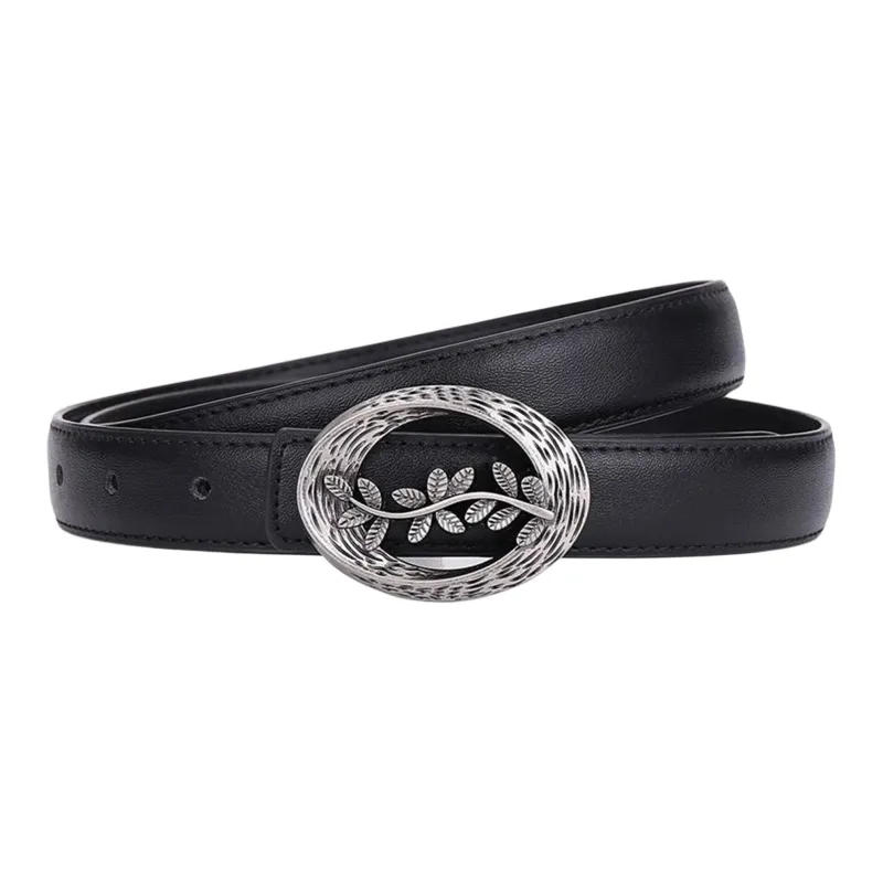 JEANSWEST Cow Split Leather Belts Women's 2.5CM-2