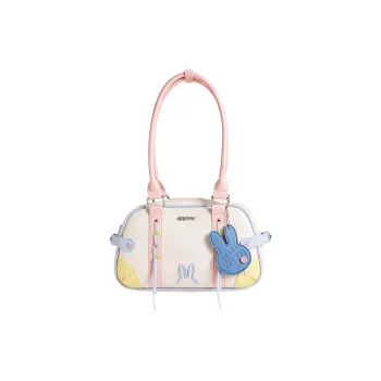 Miffy Synthetic Leather Shoulder Bag Women's Ecru/Brown