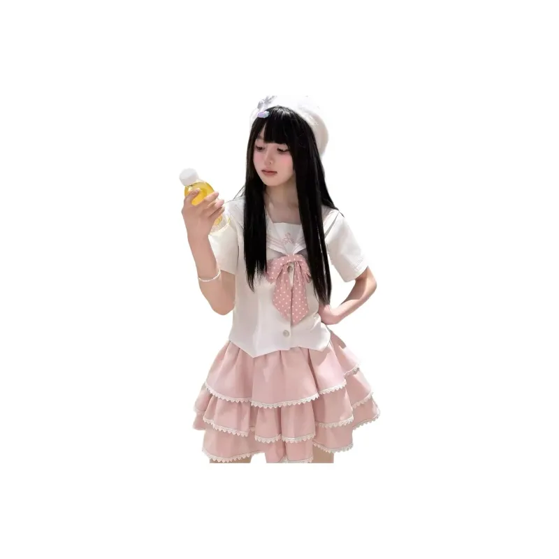 Mu Xiao Xin Two Piece Skirt Sets Women's-0