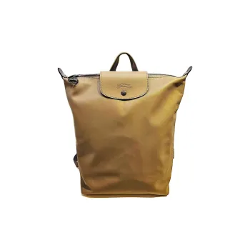 LONGCHAMP Le Pliage Xtra Cow Leather Backpack Medium Size Unisex Tobacco