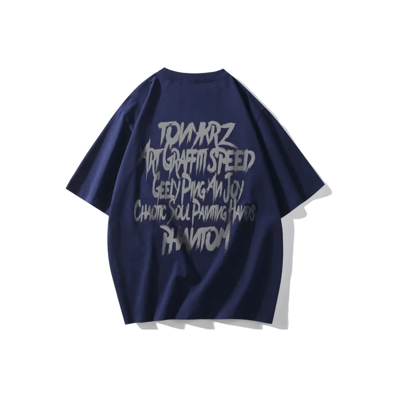 TONYKRZ T Shirts Unisex Navy Blue-0