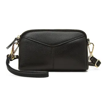 Old Man's Head Top Grain Cow Leather Shoulder Bag Women's Multicolor