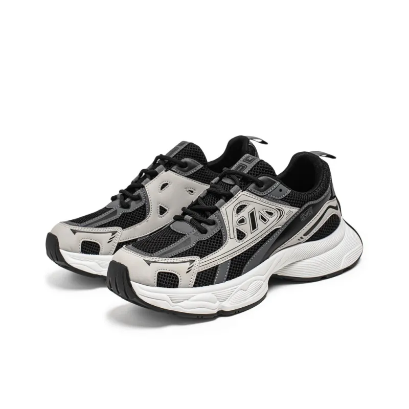 JANECO Slip Resistant, Abrasion Resistant, Breathable Low Top Chunky Sneakers Men's-8
