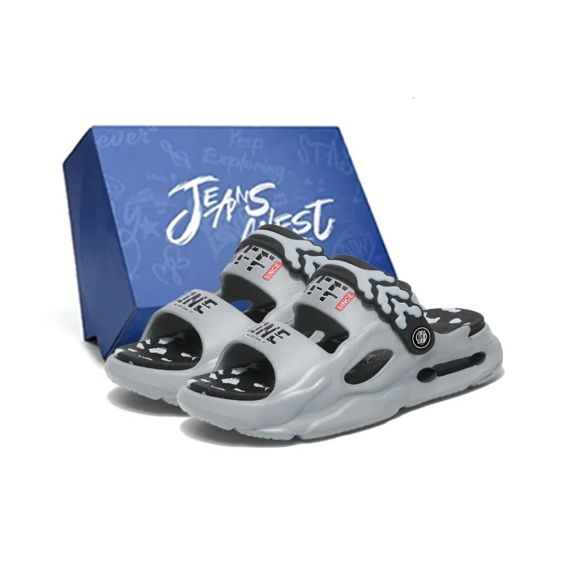 JEANSWEST Beach Sandals Unisex White-2