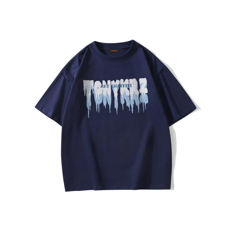 TONYKRZ T Shirts Unisex Navy Blue-0