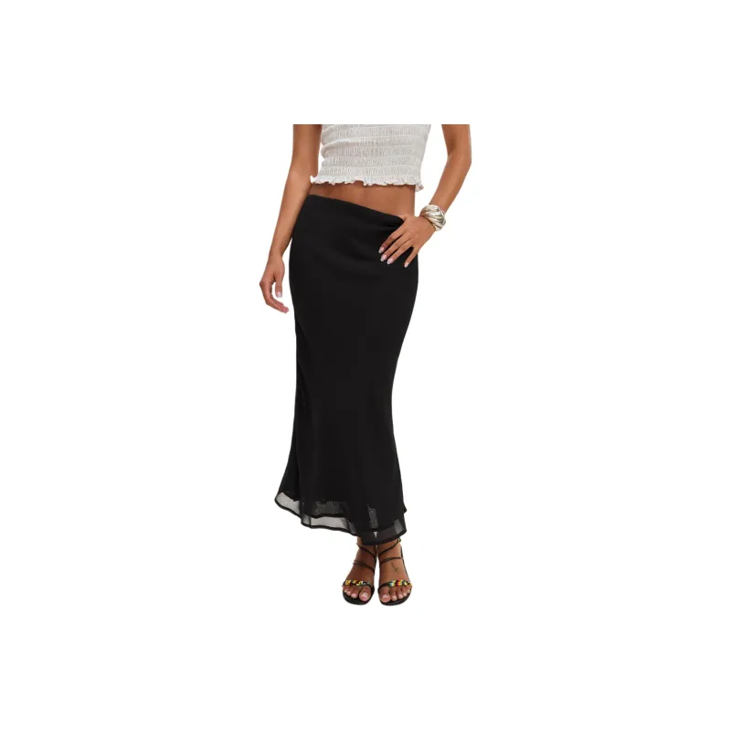 REFORMATION Layla Skirt Casual Long Skirt Women's-0