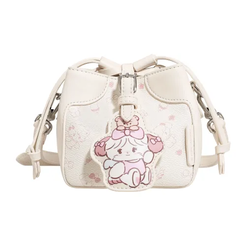 AILUXI Artificial Leather Shoulder Bag Women's Milkshake White