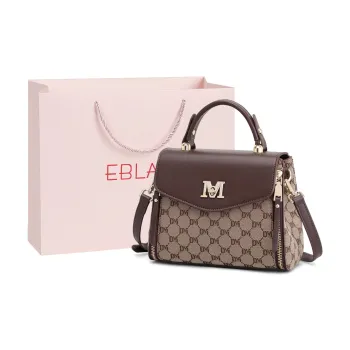 EBLAN Fabric Handbag Regular Women's Coffee/Earth Yellow