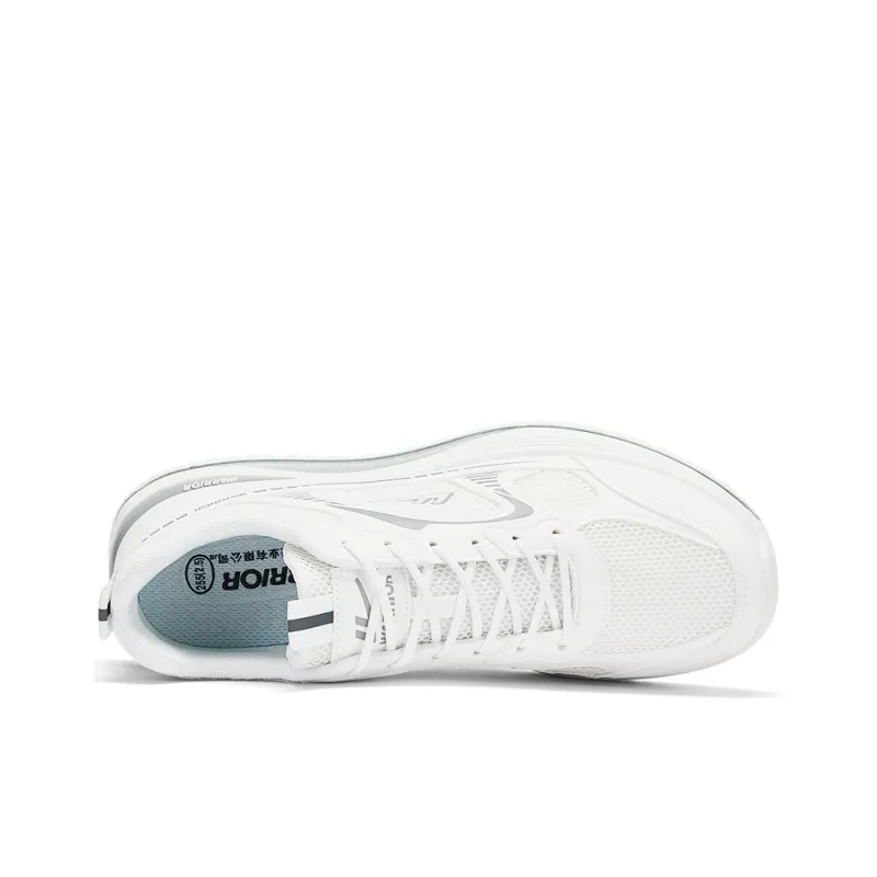 Warrior Low Top Casual Shoes Men's White Gray-2