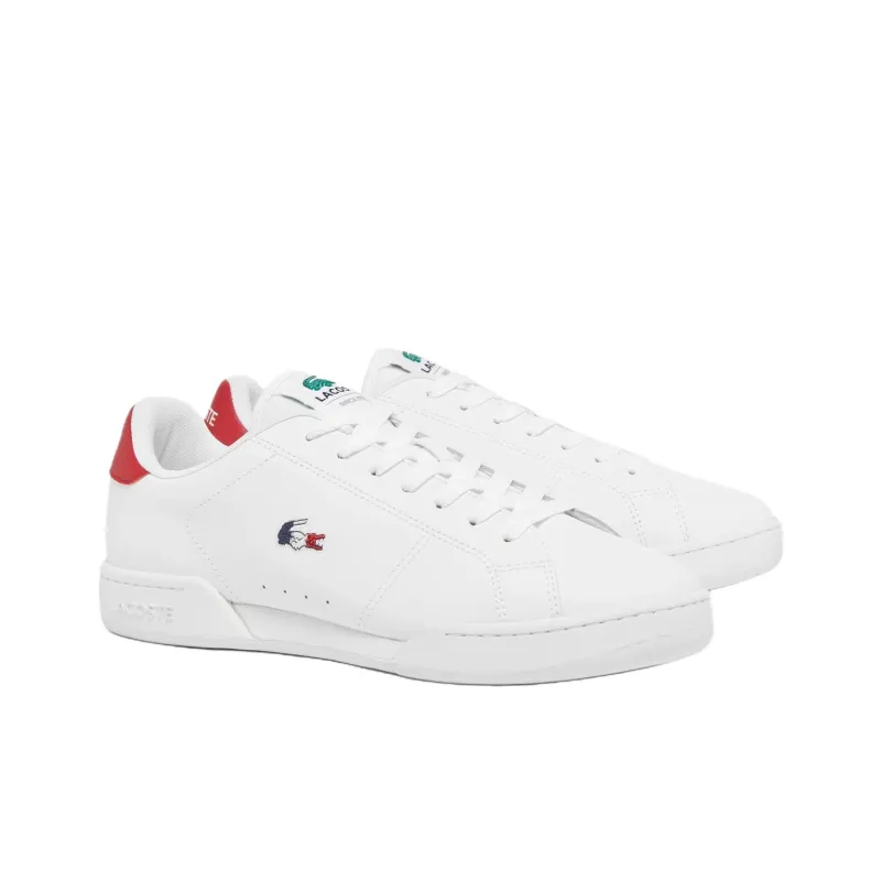 LACOSTE Carnaby Cup Anti Slip Wear Resistant Low Top Skateboard Shoes Men's White-2