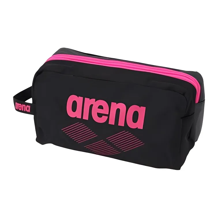 Arena Polyester Clutch Unisex Black & Pink-2