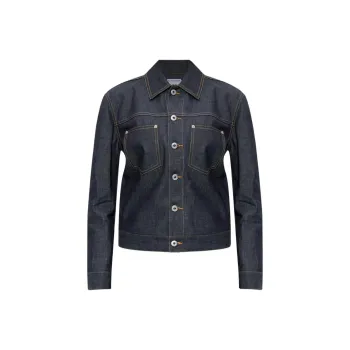 Bottega Veneta Denim Jacket Women's Charcoal Black