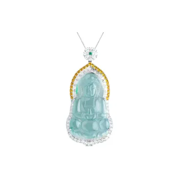 Clear Snow Ice Glutinous Necklaces Unisex