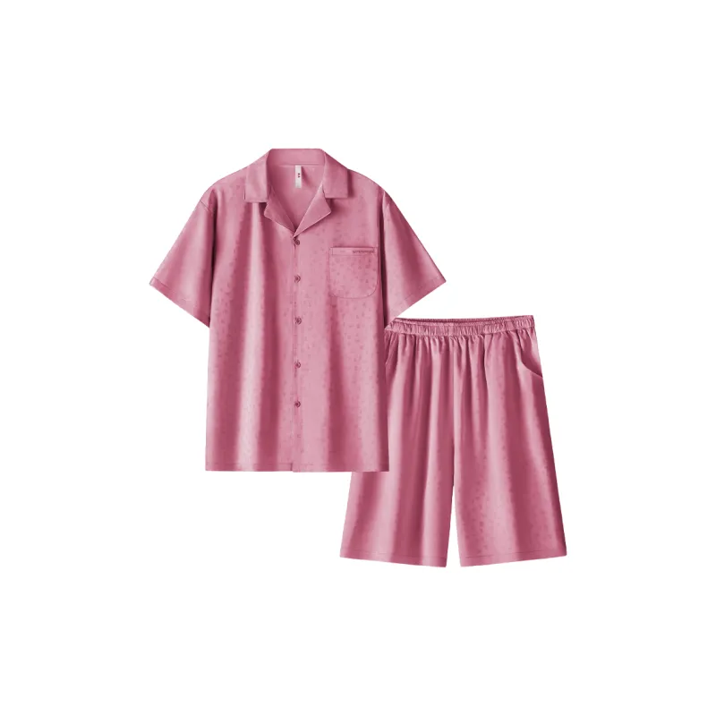HLA Pajama Set Men's Solid Color-1
