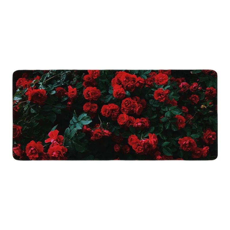 DANYIN Premium Rose Extra Large Esports Computer Table Mats Minimalist Style Mouse Pads-1