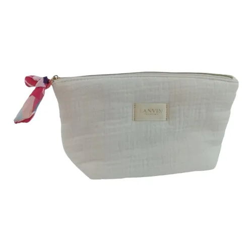 Lanvin Natural Beige Women's Makeup Bags Compact And Portable