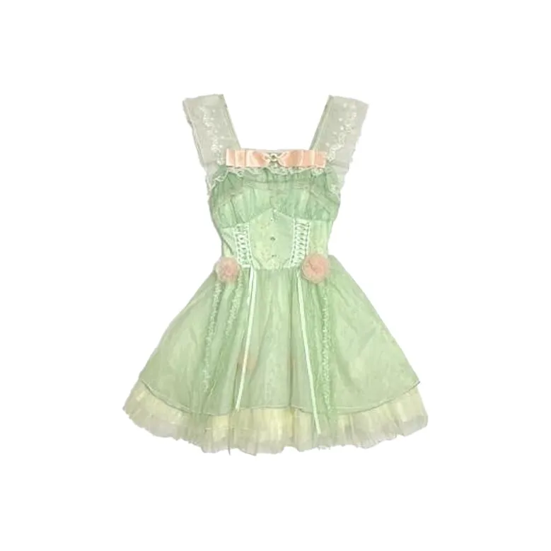SY Lolita Dresses Women's Pink/Green-0
