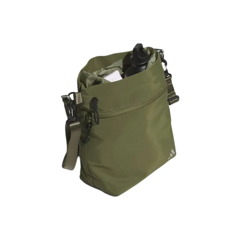 Adidas Recycled Polyester Shoulder Bag, Crossbody Bag, Handbag Women's Olive Green-2