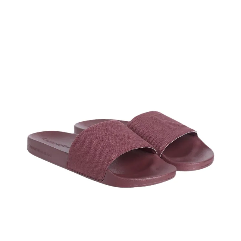 CKJ CALVIN KLEIN JEANS EVA Slide Slippers Men's Brown Red-2