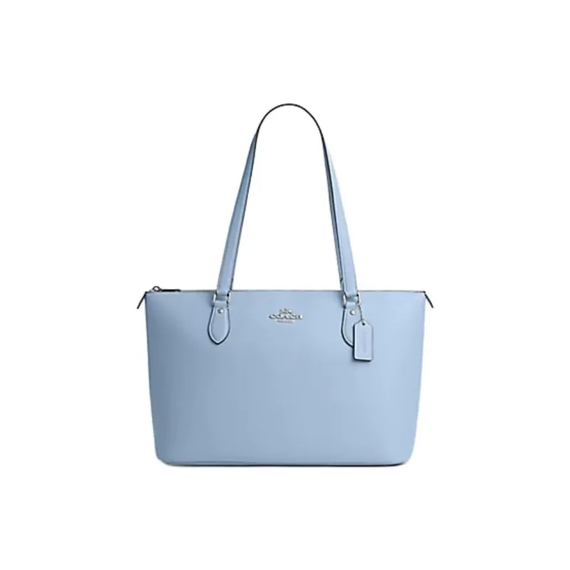 COACH Gallery Recycled Leather Tote Bag, Shopping Bag, Shoulder Bag Tubas Women's Blue-0