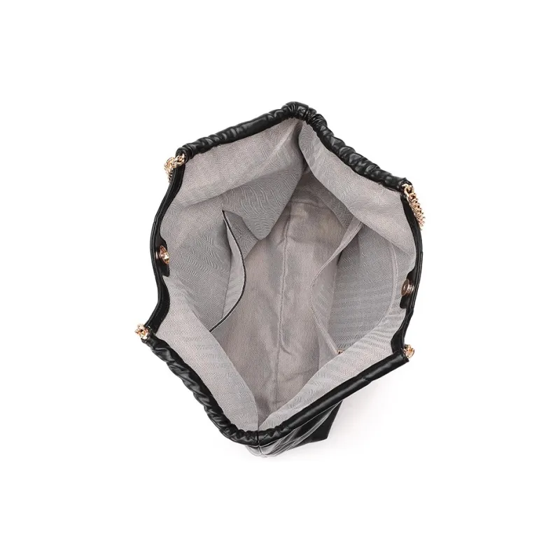 CLEVER& KETCH PU Shoulder Bag Women's Black-4