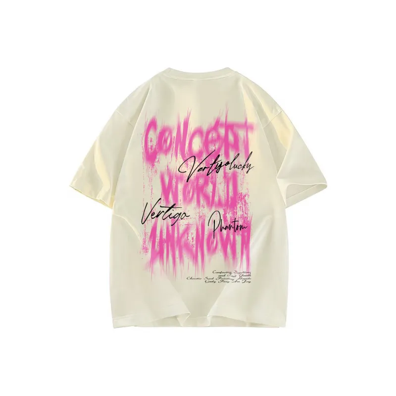 A02 T-Shirts Unisex Light Beige Apricot-1