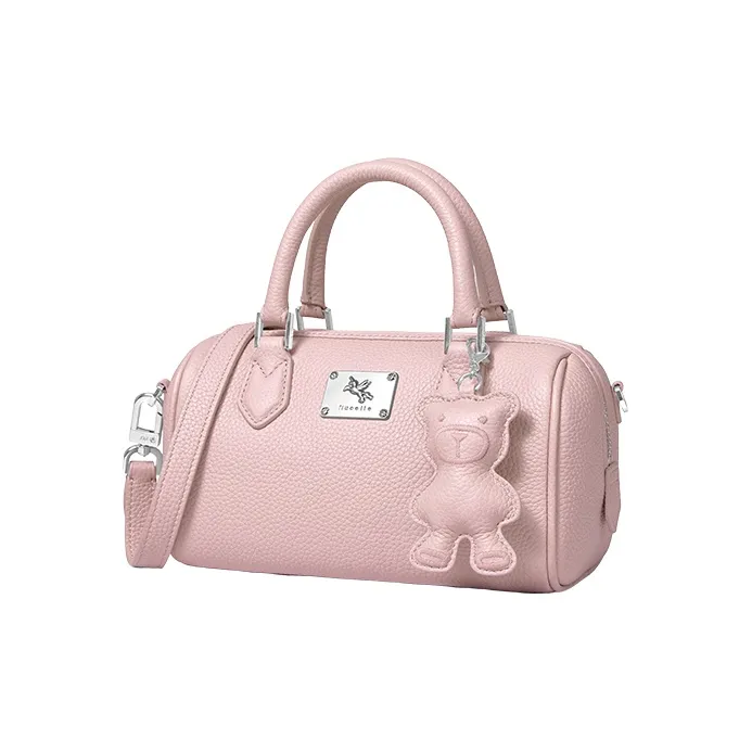 NUCELLE Cow Leather Boston Bag, Crossbody, One Shoulder, Handbag Regular Women's Multicolor-2